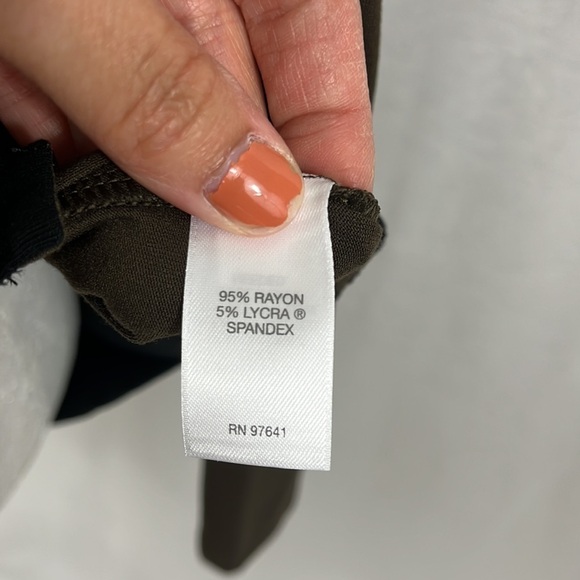 J. Jill Wearever Collection Womens Button Up Cardigan Top Brown Black Size LP - Picture 8 of 9